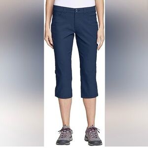 NWT Eddie Bauer Blue Capri Pants